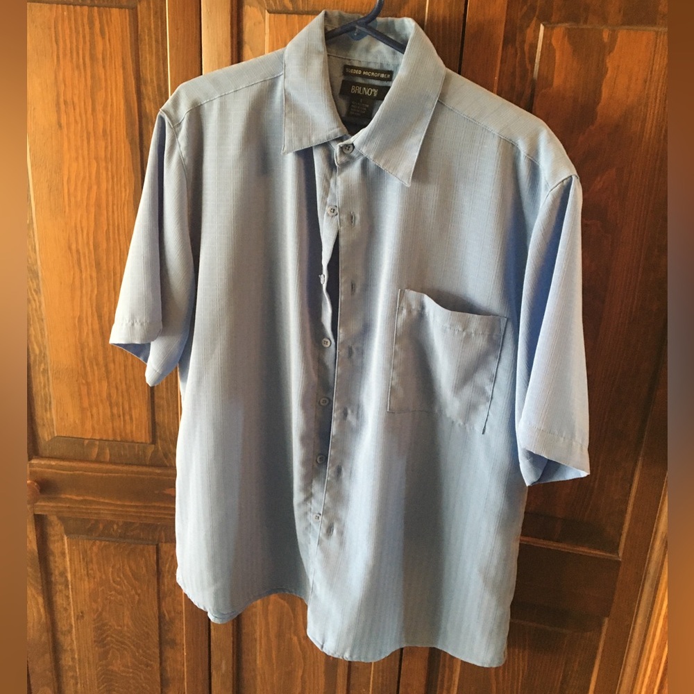 Bruno Sueded Microfiber shirt light blue